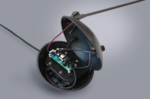 NCP1014LEDGTGEVB constant current driver board mounted in base of desk lamp NCP1014LEDGTGEVB